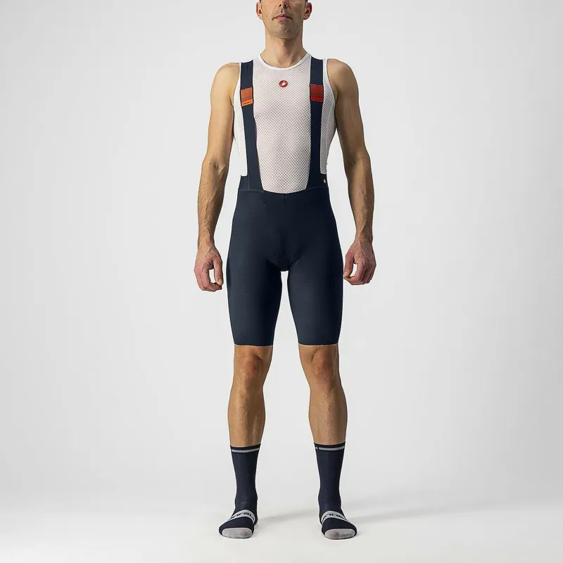 Castelli Premio Black Men's Bib Shorts - Savile Blue 5 Castelli Premio Black Men's Bib Shorts - Savile Blue - Image 3