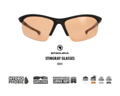 Endura Stingray MTB Cycling Glasses 4 Lens Set - Black 9 Endura Stingray MTB Cycling Glasses 4 Lens Set - Black -CycloPro Shop 5 550