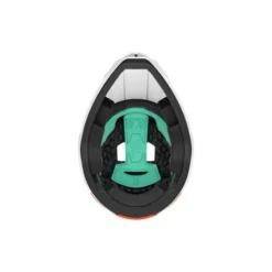 Lazer Cage KinetiCore Full Face MTB Helmet - Matt Orange/White