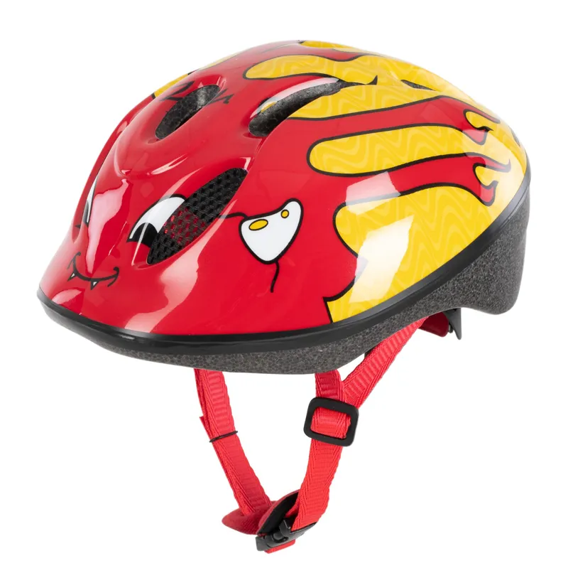 Oxford Little Devil Kids Helmet - 50-56cm - Red/Yellow 3 Oxford Little Devil Kids Helmet - 50-56cm - Red/Yellow