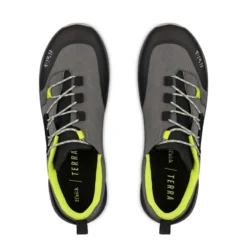 Fizik X2 Terra Ergolace MTB Shoes - Grey/Yellow -CycloPro Shop 6671BLKYEL