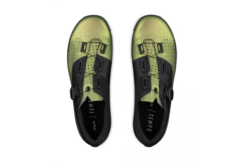 Fizik R4 Tempo Overcurve Wide Road Shoes - Iridescent Green/Black 7 Fizik R4 Tempo Overcurve Wide Road Shoes - Iridescent Green/Black - Image 5