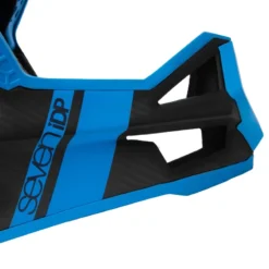 7idp Project 23 Carbon Full Face Helmet - Raw Carbon/Electric Blue -CycloPro Shop 7710 53 Six