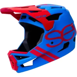 7idp Project 23 ABS Full Face Helmet - Electric Blue/Thruster Red -CycloPro Shop 7712 32 Two