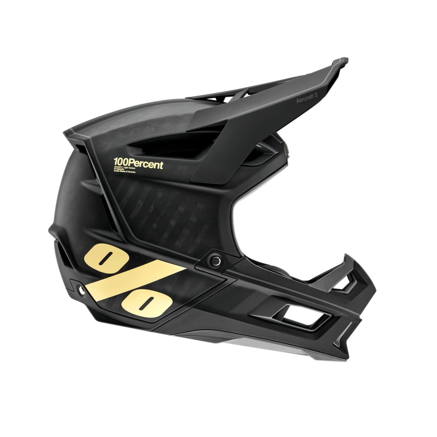 100 Percent Aircraft 2 Full Face Helmet - White/Red 6 100 Percent Aircraft 2 Full Face Helmet - White/Red - Image 4