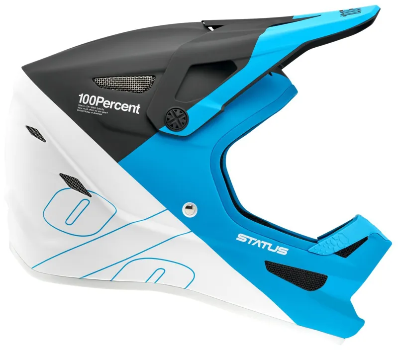 100 Percent Status Full Face Helmet - Carby Silver 5 100 Percent Status Full Face Helmet - Carby Silver - Image 3