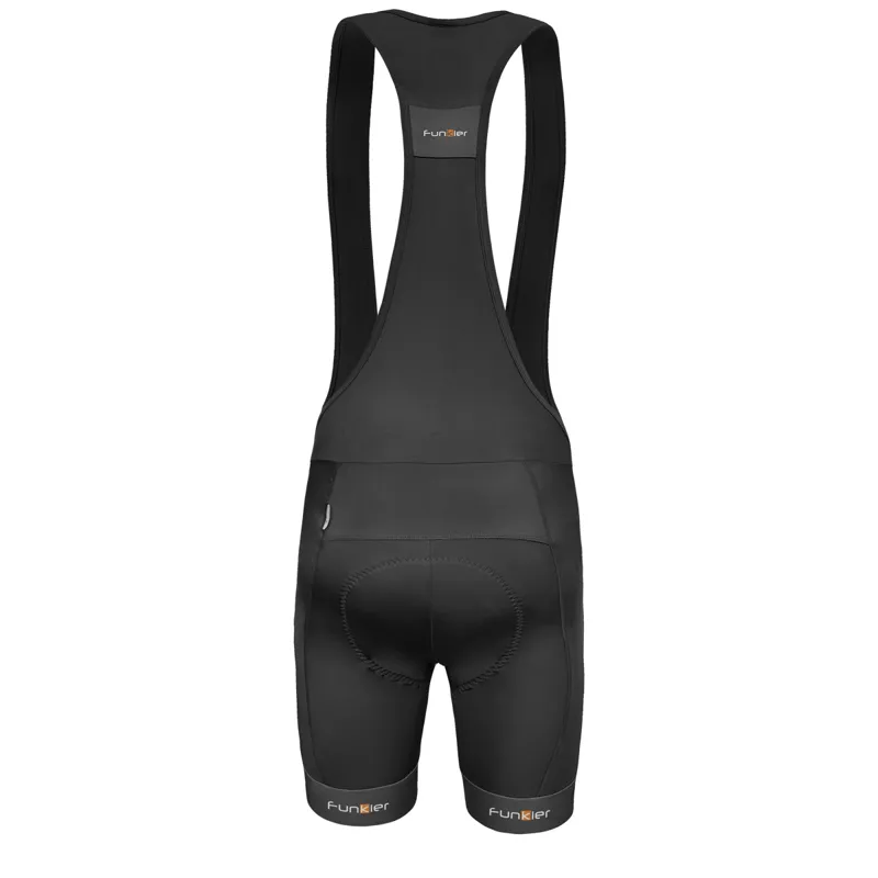Funkier Apex-Gel II 15-Panel Gel Bib Shorts - Black 4 Funkier Apex-Gel II 15-Panel Gel Bib Shorts - Black - Image 2