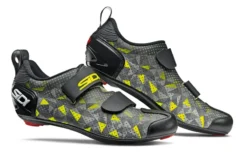 Sidi T-5 Air Triathlon Shoes - Grey/Yellow/Black