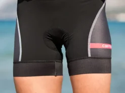 Castelli Free Womens Short Shorts - Black -CycloPro Shop 8618118 19p 1