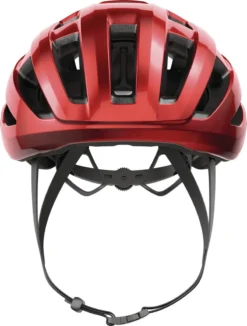 Abus Powerdome Road Helmet - Blaze Red -CycloPro Shop 91944 POWERDOME BLAZE RED FRONT CMYK 3