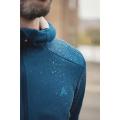 Altura Grid Half Zip Softshell Hoodie - Blue/Grey