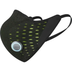 AirPop Active+ Halo Smart Face Mask - Black/Yellow -CycloPro Shop APOP43349 2