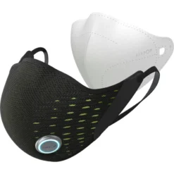 AirPop Active+ Halo Smart Face Mask - Black/Yellow -CycloPro Shop APOP43349 3