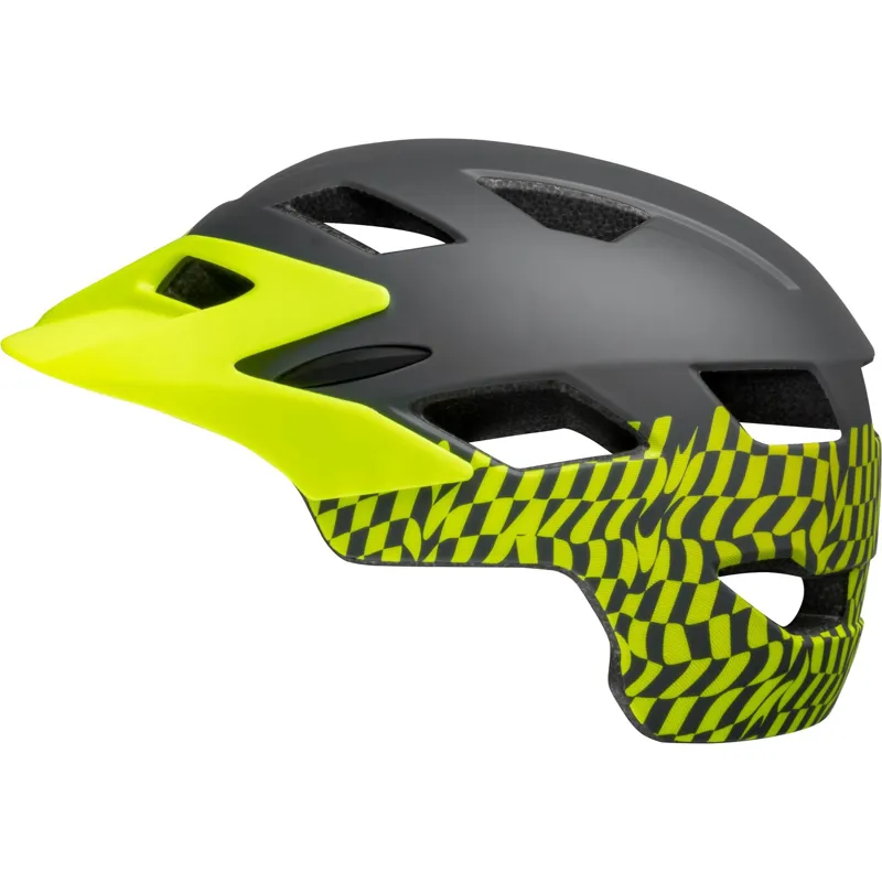 Bell Sidetrack Child Helmet - 47-54cm - Wavy Checks/Retina Sear 7 Bell Sidetrack Child Helmet - 47-54cm - Wavy Checks/Retina Sear - Image 5