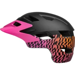Bell Sidetrack Child Helmet - 47-54cm - Wavy Checks/Matte Pink -CycloPro Shop BEH71584912