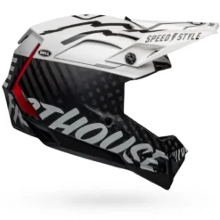 Bell Full-10 Spherical MIPS Full Face Helmet - White/Black Fasthouse -CycloPro Shop BEHFUL10SPH 58705 03