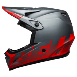 Bell Full-9 Fusion Mips Full Face Helmet - Louver Grey/Red -CycloPro Shop BEHFUL9FLOUVERMATGRYRE 2