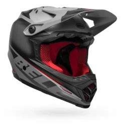 Bell Full-9 Fusion Mips Full Face Helmet - Louver Grey/Red -CycloPro Shop BEHFUL9FMATBLKCRI 1