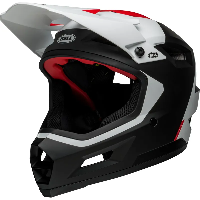 Bell Sanction 2 DLX Mips Full Face Helmet - Deft Black/White 10 Bell Sanction 2 DLX Mips Full Face Helmet - Deft Black/White - Image 8