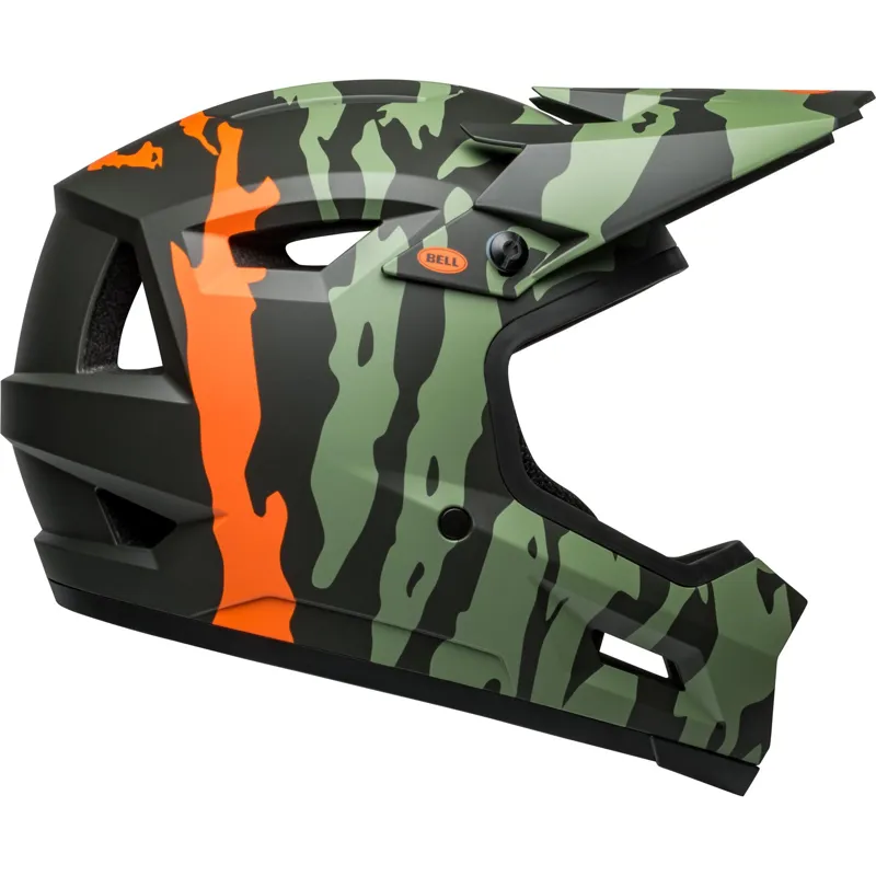 Bell Sanction 2 DLX Mips Full Face Helmet - Ravine Green/Orange 10 Bell Sanction 2 DLX Mips Full Face Helmet - Ravine Green/Orange - Image 8