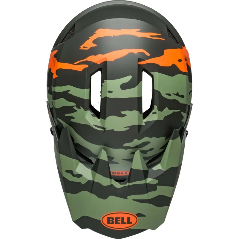 Bell Sanction 2 DLX Mips Full Face Helmet - Ravine Green/Orange 5 Bell Sanction 2 DLX Mips Full Face Helmet - Ravine Green/Orange - Image 3