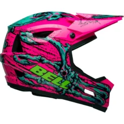 Bell Sanction 2 DLX Mips Full Face Helmet - Bonehead Pink -CycloPro Shop BEHSANC2M 60573 03