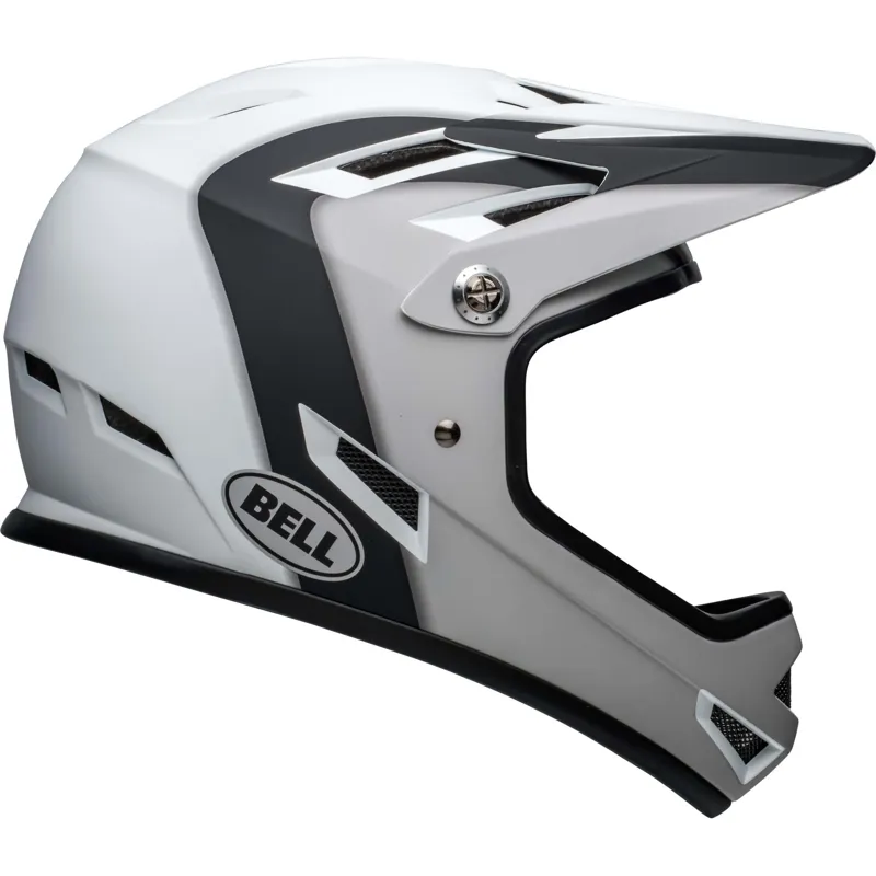 Bell Sanction Full Face Helmet - Matt Black/White 4 Bell Sanction Full Face Helmet - Matt Black/White - Image 2