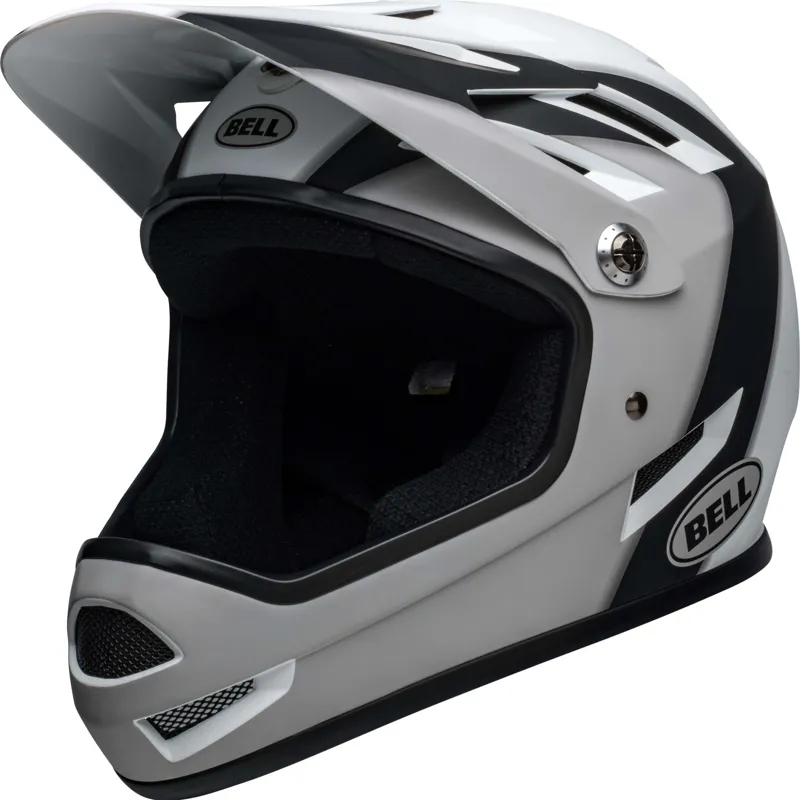 Bell Sanction Full Face Helmet - Matt Black/White 9 Bell Sanction Full Face Helmet - Matt Black/White - Image 7