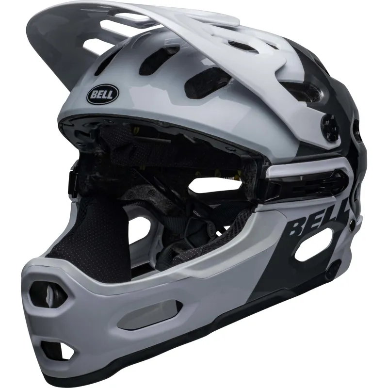 Bell Super 3R MIPS Full Face Helmet - White/Black 4 Bell Super 3R MIPS Full Face Helmet - White/Black - Image 2