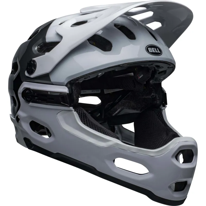 Bell Super 3R MIPS Full Face Helmet - White/Black 3 Bell Super 3R MIPS Full Face Helmet - White/Black