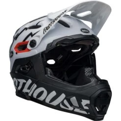 Bell Super DH MIPS Full Face Helmet - Matt Black/White -CycloPro Shop BEHSUDHMATGLSBLKWH 2 1