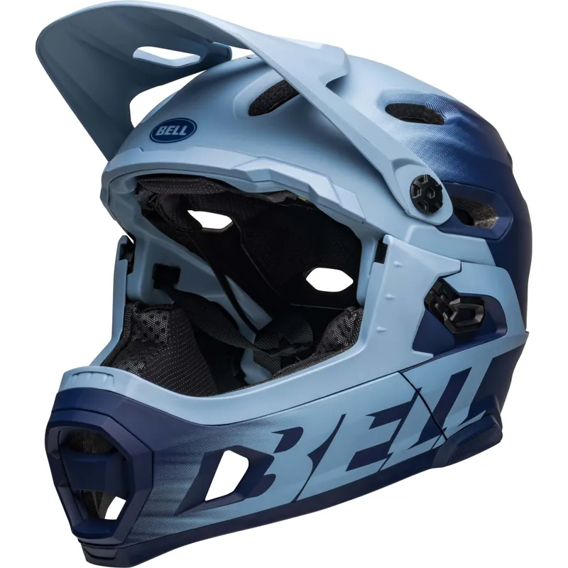 Bell Super DH MIPS Full Face Helmet - Matt Light Blue/Navy 12 Bell Super DH MIPS Full Face Helmet - Matt Light Blue/Navy - Image 10