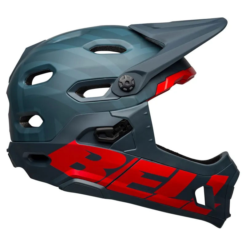 Bell Super DH MIPS Full Face MTB Helmet - Prime Blue/Crimson 11 Bell Super DH MIPS Full Face MTB Helmet - Prime Blue/Crimson - Image 9