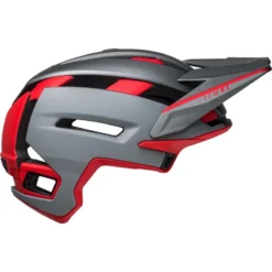 Bell Super Air R MIPS Full Face Helmet - Matt Grey/Red -CycloPro Shop BEHSUPAIRRMATGRYRED 5