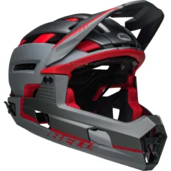 Bell Super Air R Mips Full Face Helmet - Matte Cement Grey -CycloPro Shop BEHSUPAIRRMATGRYRED 8