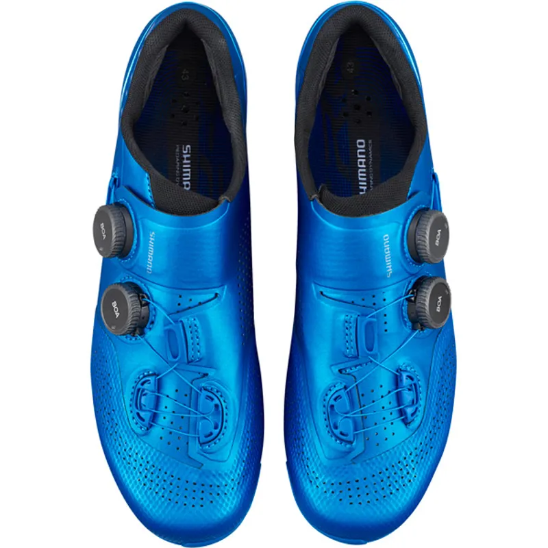 Shimano S-Phyre RC9 RC902 Men's Road Cycling Shoes - Blue 4 Shimano S-Phyre RC9 RC902 Men's Road Cycling Shoes - Blue - Image 2