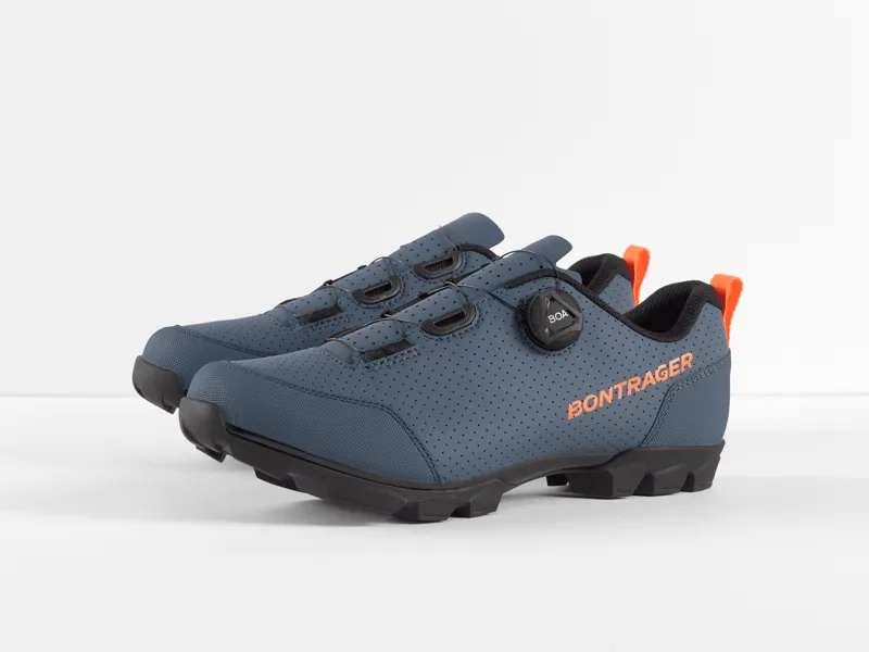 Bontrager Evoke MTB Shoes - Battleship Blue/Orange 6 Bontrager Evoke MTB Shoes - Battleship Blue/Orange - Image 4