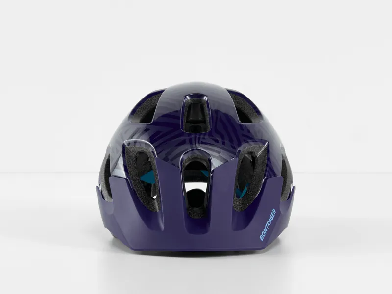 Bontrager Tyro Youth Helmet - Purple Abyss/Azure 4 Bontrager Tyro Youth Helmet - Purple Abyss/Azure - Image 2