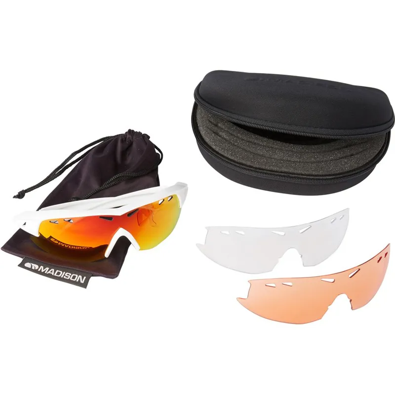 Madison Recon 3 Lens Pack Sunglasses - Gloss White 8 Madison Recon 3 Lens Pack Sunglasses - Gloss White - Image 6