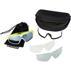 Madison Code Breaker 3 Lens Pack Sunglasses - Gloss Lime Punch -CycloPro Shop CK8204 4