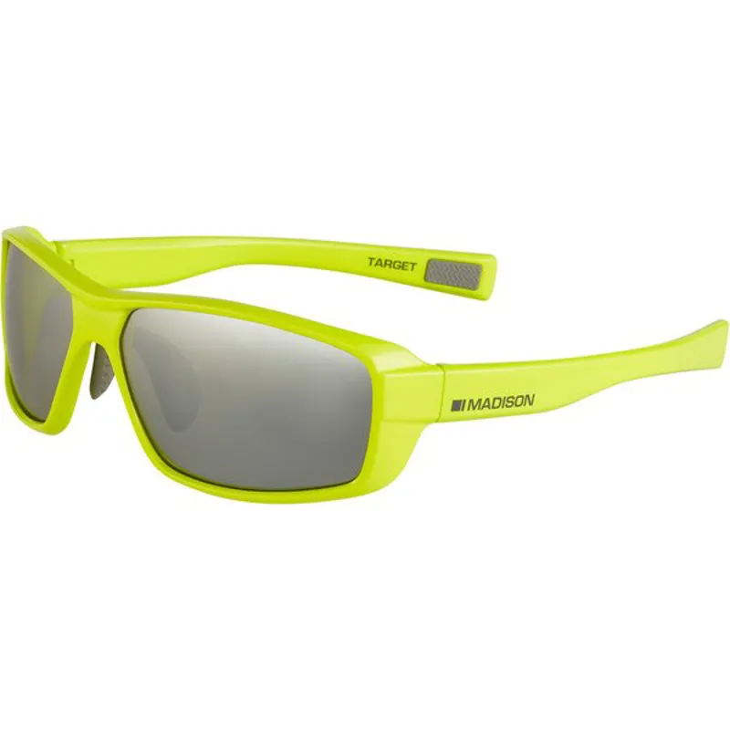 Madison Target Sunglasses - Gloss Black Frame/Green Mirror Lens 7 Madison Target Sunglasses - Gloss Black Frame/Green Mirror Lens - Image 5