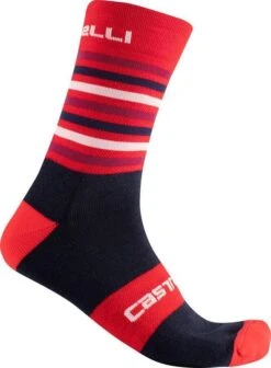 Castelli Gregge 15 Men's Socks - Savile Blue/Dusk Blue -CycloPro Shop CS17560REDSavileBLU 1