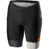 Castelli Free Tri Shorts - Black/Grey/Brilliant Orange -CycloPro Shop CS18107Grey