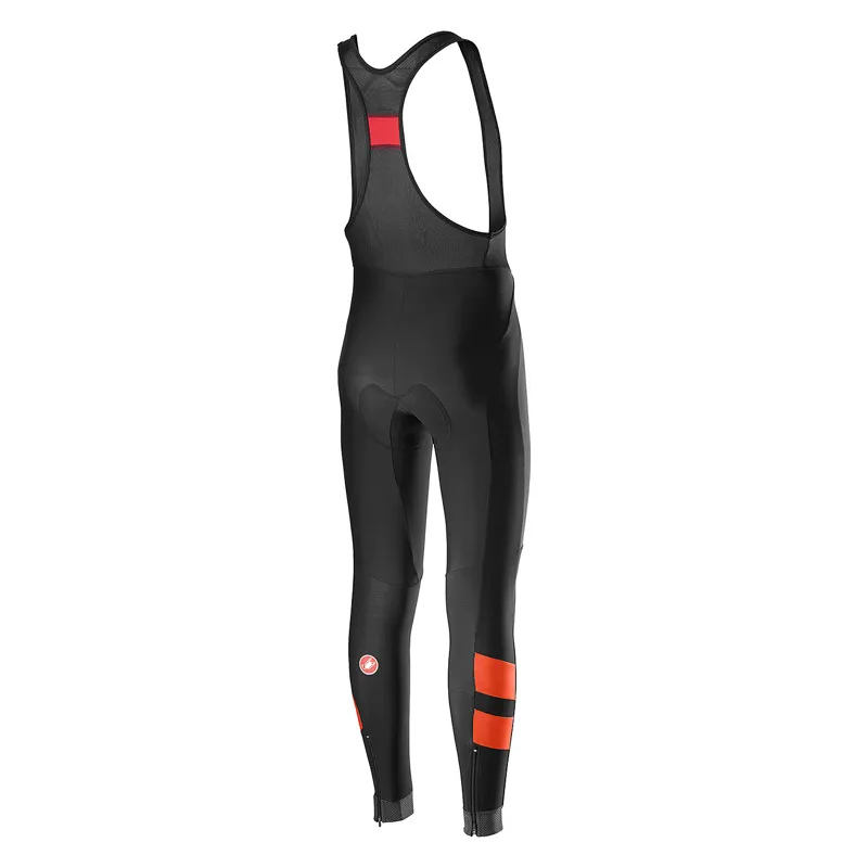 Castelli Velocissimo 4 Bibtights - Black/Orange 4 Castelli Velocissimo 4 Bibtights - Black/Orange - Image 2