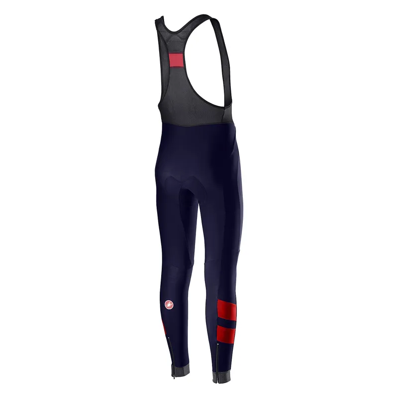 Castelli Velocissimo 4 Bibtights - Savile Blue/Rosso 4 Castelli Velocissimo 4 Bibtights - Savile Blue/Rosso - Image 2