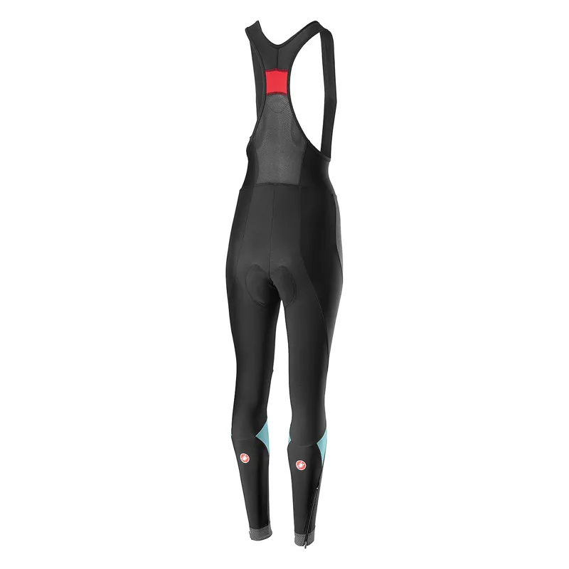 Castelli Velocissima Womens Bibtights - Black/Celeste 4 Castelli Velocissima Womens Bibtights - Black/Celeste - Image 2