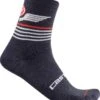 Castelli Lancio 15 Socks - Military Green 1 Castelli Lancio 15 Socks - Military Green -CycloPro Shop CS19563SavileBLU