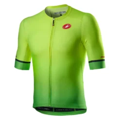 Castelli Aero Race 6.0 Short Sleeve Jersey - Yellow Fluo/Green Fluo -CycloPro Shop CS20011YELFluoGRNFluo 1