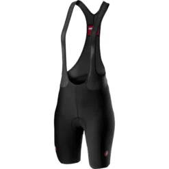 Castelli Velocissima 2 Womens Bibshorts - Black/Red -CycloPro Shop CS20059BLKRED