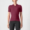 Castelli Anima 3 Women's Short Sleeve Jersey - Bordeaux/Red -CycloPro Shop CS200684211 1
